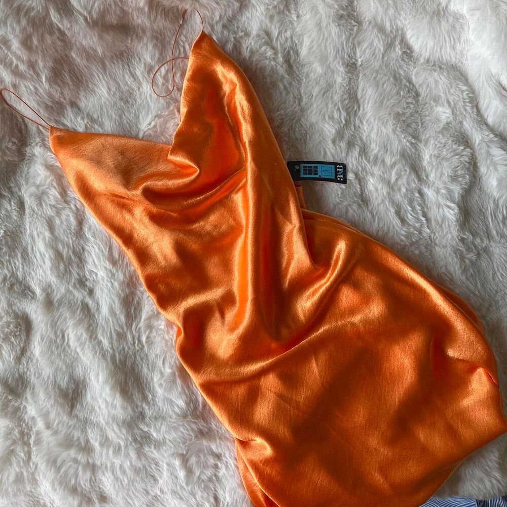 Double Zero Brand Women's Orange Dress